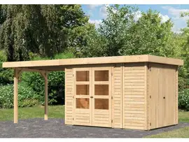 Woodfeeling | Tuinhuis Retola 2 met Overkapping 2,8 en Opslagruimte