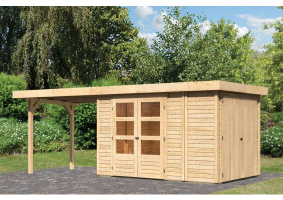 Woodfeeling | Tuinhuis Retola 3 met Overkapping 2,8 en Opslagruimte