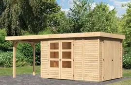 Woodfeeling | Tuinhuis Retola 4 met Overkapping 2,4 en Opslagruimte