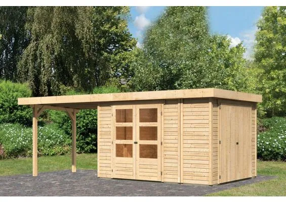 Woodfeeling | Tuinhuis Retola 4 met Overkapping 2,8 en Opslagruimte