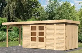 Woodfeeling | Tuinhuis Retola 5 met Overkapping 2,4 en Opslagruimte
