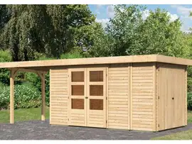 Woodfeeling | Tuinhuis Retola 5 met Overkapping 2,4 en Opslagruimte