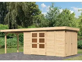 Woodfeeling | Tuinhuis Retola 5 met Overkapping 2,8 en Opslagruimte