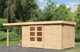 Woodfeeling | Tuinhuis Retola 6 met Overkapping 2,4 en Opslagruimte