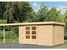 Woodfeeling | Tuinhuis Retola 6 met Overkapping 2,8 en Opslagruimte