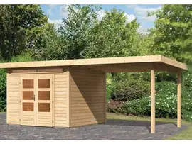 Woodfeeling | Tuinhuis Kandern 6 met Overkapping 3,2 | Onbehandeld