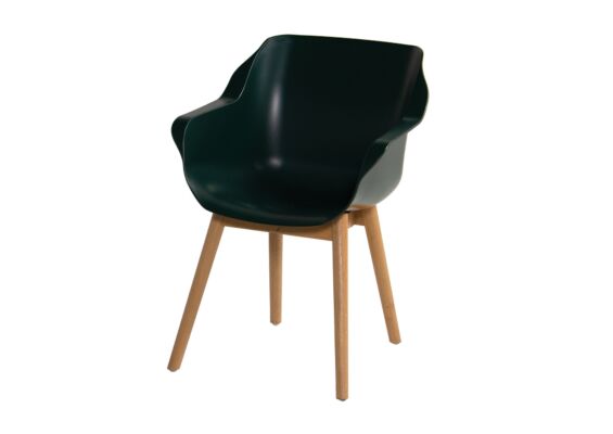 Hartman | Tuinstoel Sophie met Armleuningen Teak | Night Green