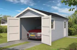 Outdoor Life Products | Garage Dillon 300 x 540 | Gecoat | Platinum Grey-Wit