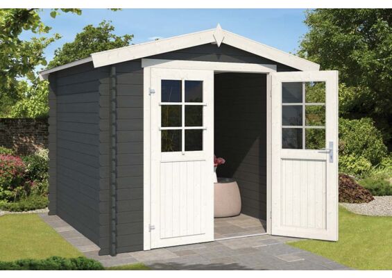 Outdoor Life Products | Tuinhuis Ingo 230 x 175 | Gecoat | Carbon Grey-Wit