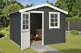 Outdoor Life Products | Tuinhuis Nina 275 x 230 | Gecoat | Carbon Grey-Wit