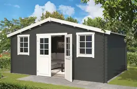 Outdoor Life Products | Tuinhuis Udo 480 x 300 | Gecoat | Carbon Grey-Wit