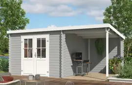 Outdoor Life Products | Tuinhuis Tampa 481 x 292 | Gecoat | Platinum Grey-Wit