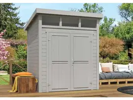 Outdoor Life Products | Tuinhuis Kibo 1 - 200 x 200 | Gecoat | Platinum Grey