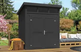Outdoor Life Products | Tuinhuis Kibo 1 - 200 x 200 | Gecoat | Carbon Grey
