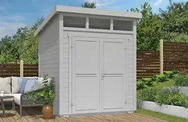 Outdoor Life Products | Tuinhuis Kibo 2 - 200 x 250 | Gecoat | Platinum Grey