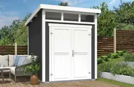 Outdoor Life Products | Tuinhuis Kibo 2 - 200 x 250 | Gecoat | Carbon Grey-Wit
