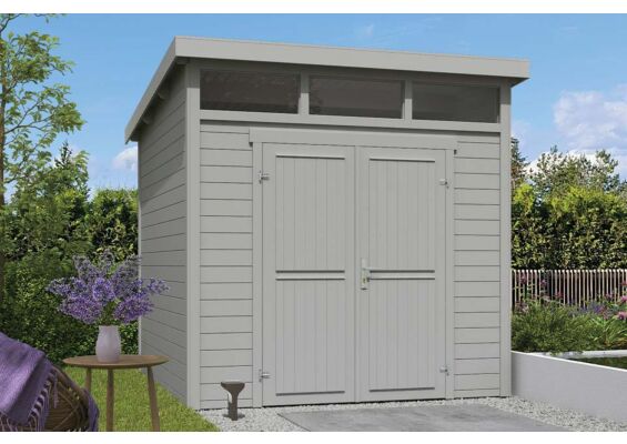 Outdoor Life Products | Tuinhuis Kibo 3 - 250 x 250 | Gecoat | Platinum Grey