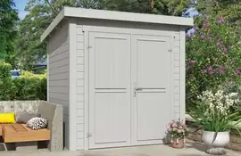 Outdoor Life Products | Tuinhuis Sara 200 x 200 | Gecoat | Platinum Grey