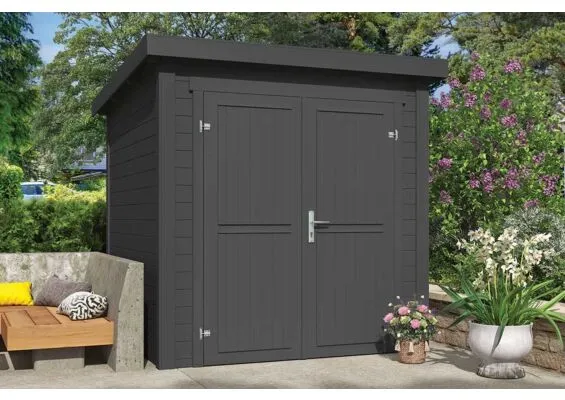 Outdoor Life Products | Tuinhuis Sara 200 x 200 | Gecoat | Carbon Grey