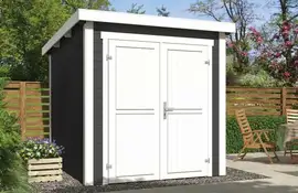 Outdoor Life Products | Tuinhuis Sara 200 x 250 | Gecoat | Carbon Grey-Wit