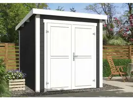 Outdoor Life Products | Tuinhuis Sara 200 x 250 | Gecoat | Carbon Grey-Wit