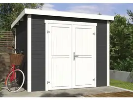 Outdoor Life Products | Tuinhuis Mila 250 x 200 | Gecoat | Carbon Grey-Wit