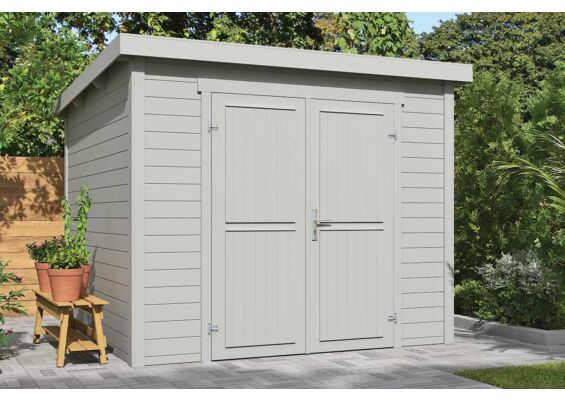 Outdoor Life Products | Tuinhuis Mila 250 x 250 | Gecoat | Platinum Grey