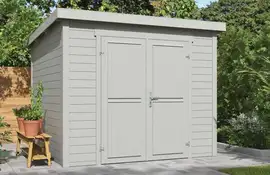 Outdoor Life Products | Tuinhuis Mila 250 x 250 | Gecoat | Platinum Grey