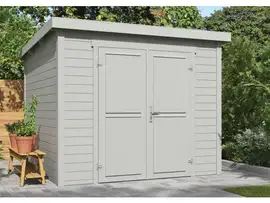 Outdoor Life Products | Tuinhuis Mila 250 x 250 | Gecoat | Platinum Grey