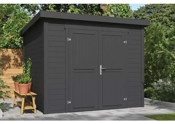 Outdoor Life Products | Tuinhuis Mila 250 x 250 | Gecoat | Carbon Grey