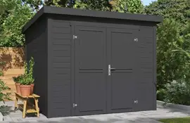 Outdoor Life Products | Tuinhuis Mila 250 x 250 | Gecoat | Carbon Grey