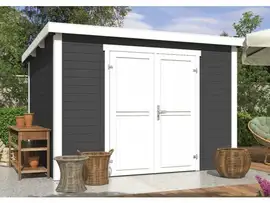 Outdoor Life Products | Tuinhuis Lotta 300 x 250 | Gecoat | Carbon Grey-Wit