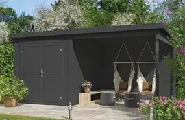 Outdoor Life Products | Tuinhuis Finn 450 x 250 | Gecoat | Carbon Grey