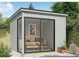 Outdoor Life Products | Tuinhuis Julia 295 x 295 | Gecoat | Platinum Grey