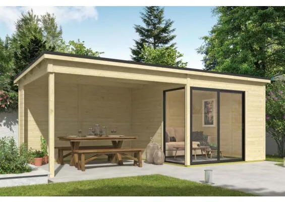 Outdoor Life Products | Tuinhuis Julia 295 x 295 met Aanbouw