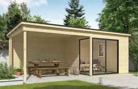Outdoor Life Products | Tuinhuis Julia 295 x 295 met Aanbouw