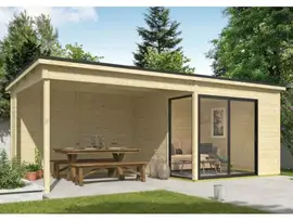 Outdoor Life Products | Tuinhuis Julia 295 x 295 met Aanbouw
