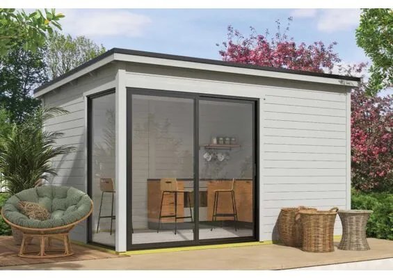 Outdoor Life Products | Tuinhuis Olivia 385 x 295 | Platinum Grey