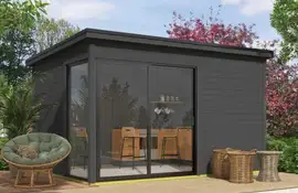 Outdoor Life Products | Tuinhuis Olivia 385 x 295 | Gecoat | Carbon Grey
