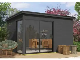 Outdoor Life Products | Tuinhuis Olivia 385 x 295 | Gecoat | Carbon Grey