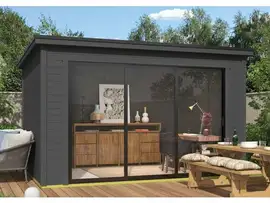 Outdoor Life Products | Tuinhuis Pernilla 385 x 295 | Gecoat | Carbon Grey