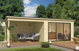 Outdoor Life Products | Tuinhuis Pernilla 385 x 295 met Aanbouw