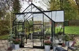 Royal Well | Tuinkamer Garden Room 129 | Veiligheidsglas 3 mm | Zwart