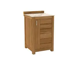 Passion Grills | Buitenkeuken Onderdeel | Milano Buitenkeukenkast 1-deurs | 58 x 63 cm | Albastro Cream