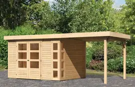 Woodfeeling | Tuinhuis Kerko 5 met Overkapping 2,4 | Onbehandeld