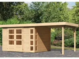 Woodfeeling | Tuinhuis Kerko 5 met Overkapping 2,4 | Onbehandeld