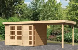 Woodfeeling | Tuinhuis Kerko 5 met Overkapping 2,8 | Onbehandeld
