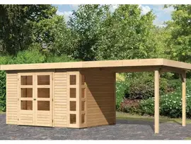 Woodfeeling | Tuinhuis Kerko 5 met Overkapping 2,8 | Onbehandeld