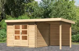 Woodfeeling | Tuinhuis Bastrup 3 met Overkapping 2,0 en Achterwand