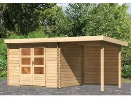 Woodfeeling | Tuinhuis Bastrup 3 met Overkapping 2,0 en Achterwand
